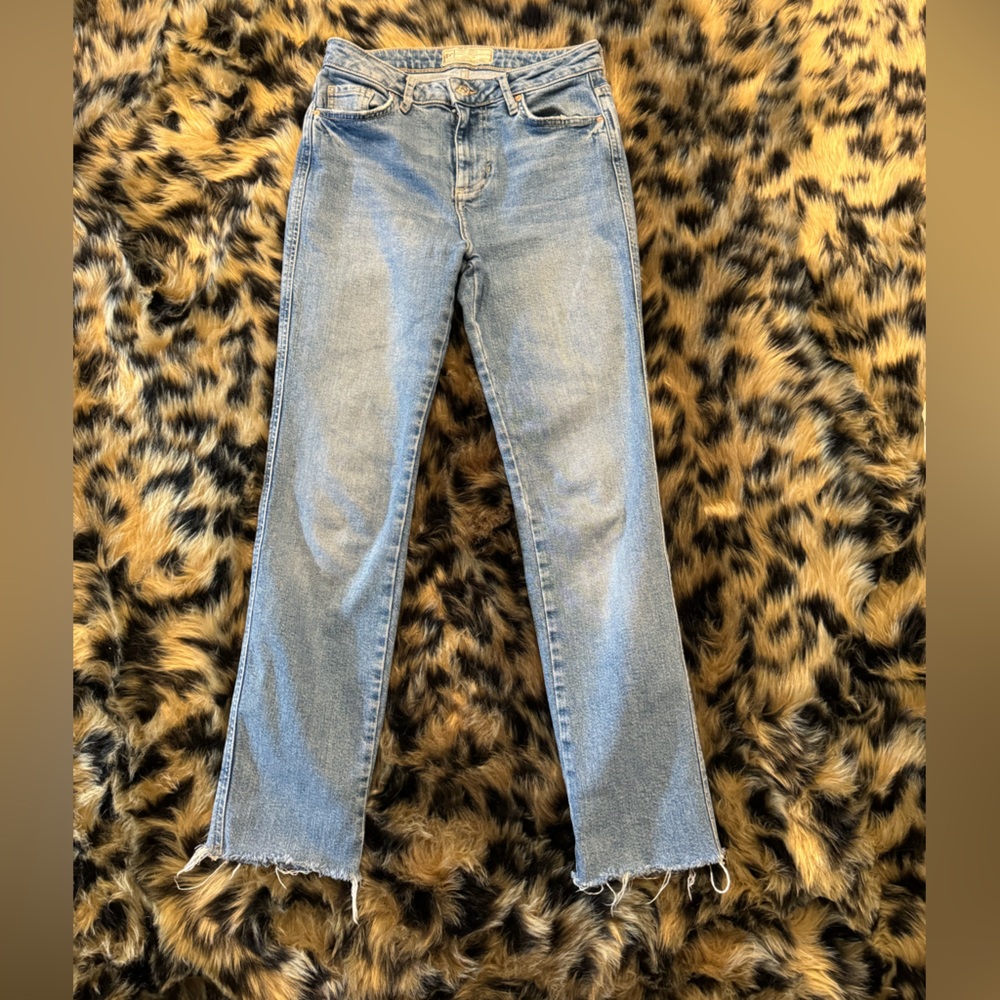 Free People Light Wash Boyfriend Jean